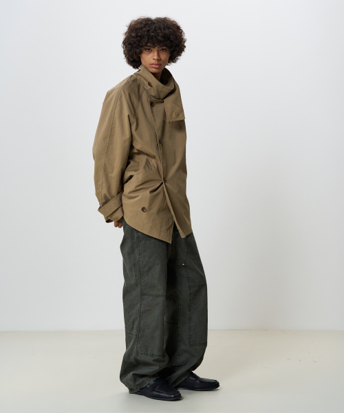 NOUN(ノウン)の「ディバイド ポケットパンツ(チャコールブラウン)(その他パンツ・メンズ・ダークオリーブ・SMALL)」の5枚目の写真