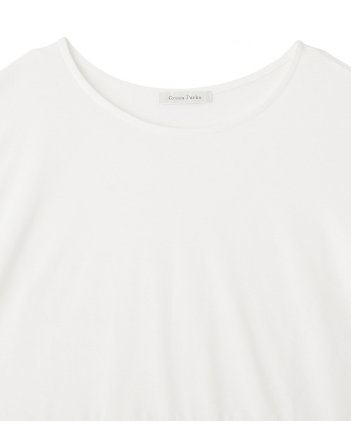 Green　Parks（グリーンパークス）の「裾フレア布帛ドッキングインナー（Tシャツ/カットソー・レディース・オフホワイト・FREE）」の8枚目の写真