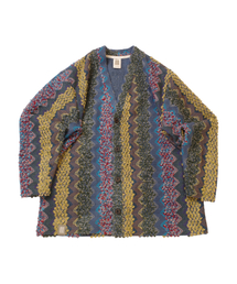 BOUCLE BOHEMIAN HERITAGE CARDIGAN (Blue)