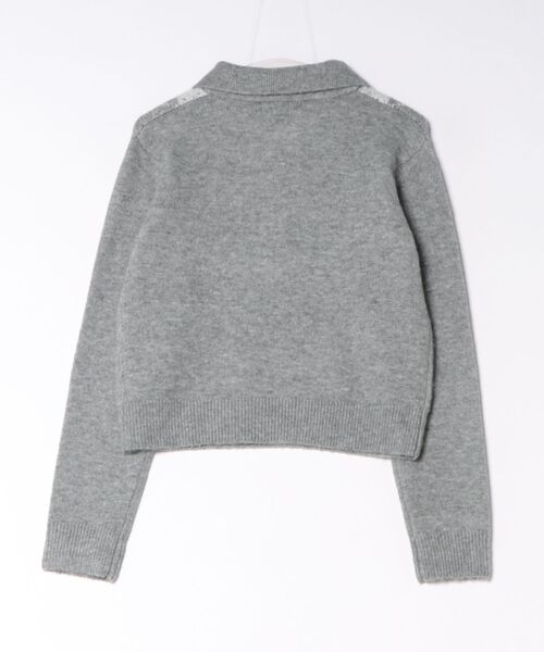 GORGE(ゴージ)の「アーガイル柄 ニットポロトップス|全3色(ニット/セーター・レディース・グレー/ブラウン/オフホワイト・F)」の8枚目の写真