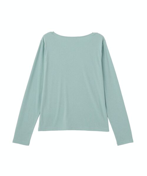 Green Parks(グリーンパークス)の「衿レースリブカットプルオーバー(Tシャツ/カットソー・レディース・ホワイト/ブラック/ミント/杢グレー・FREE)」の17枚目の写真