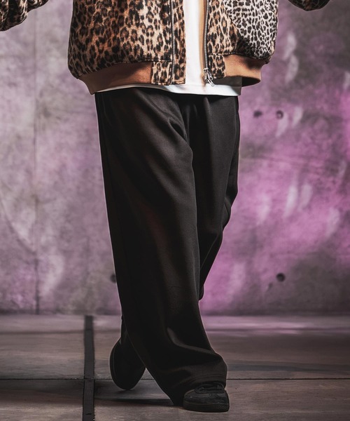 GLIMCLAP（グリムクラップ）の「mp15499-Wool-Blend Flannel Wide-Baggy Pants バギーパンツ(212-051-gla-cg)（その他パンツ・メンズ・ブラック/ブラウン/グレイッシュベージュ/チャコールグレー・S/L/M）」の6枚目の写真