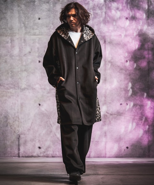 GLIMCLAP（グリムクラップ）の「mp15499-Wool-Blend Flannel Wide-Baggy Pants バギーパンツ(212-051-gla-cg)（その他パンツ・メンズ・ブラック/ブラウン/グレイッシュベージュ/チャコールグレー・S/L/M）」の9枚目の写真