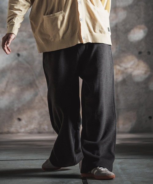 GLIMCLAP（グリムクラップ）の「mp15499-Wool-Blend Flannel Wide-Baggy Pants バギーパンツ(212-051-gla-cg)（その他パンツ・メンズ・ブラック/ブラウン/グレイッシュベージュ/チャコールグレー・S/L/M）」の12枚目の写真