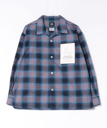 VANS（バンズ）の「VANS ヴァンズ M Check Flannel Open Shirts ロングスリーブ 126K1071001 ABC-MART限定 NAVY（シャツ/ブラウス）」