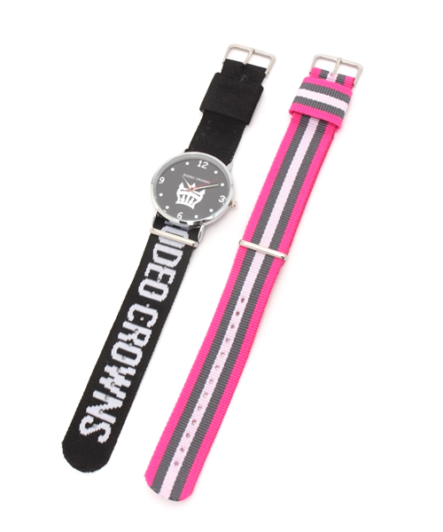 RODEO CROWNS WIDE BOWL（ロデオクラウンズワイドボウル）の「テープ ウォッチ（アナログ腕時計・レディース・ブラック/ホワイト・FREE）」の3枚目の写真