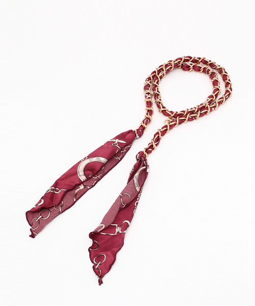 VENCEEXCHANGE（ヴァンスエクスチェンジ）の「サテンチェーンベルト        （ベルト・レディース・ホワイト/ブルー/レッド・FREE）」の3枚目の写真