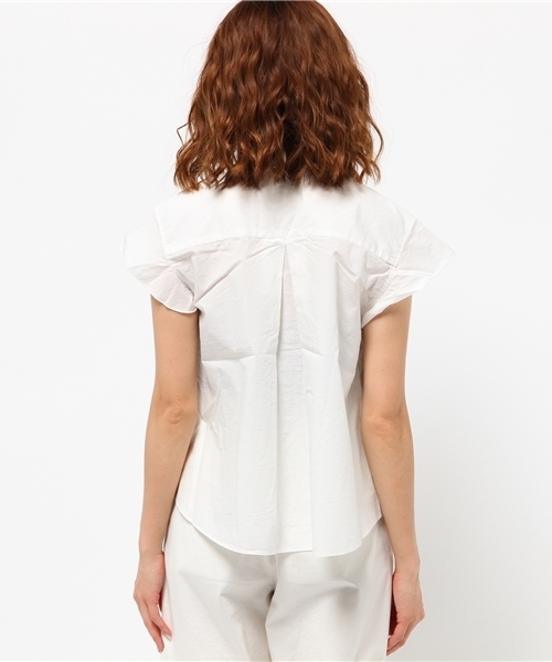 Denime（ドゥニーム）の「タイプライターノースリーブシャツ（シャツ/ブラウス・レディース・ネイビー/ホワイト・FREE）」の8枚目の写真