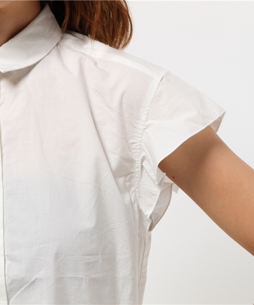 Denime（ドゥニーム）の「タイプライターノースリーブシャツ（シャツ/ブラウス・レディース・ネイビー/ホワイト・FREE）」の11枚目の写真