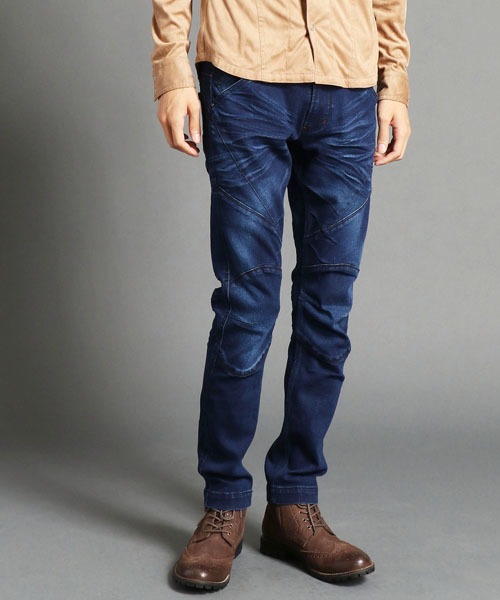 NICOLE CLUB FOR MEN(ニコルクラブフォーメン)の「『Safari1月号掲載 』切り替えストレッチデニム(デニムパンツ・メンズ・インディゴブルー/その他1/ホワイト/その他2・LARGE/MEDIUM/SMALL/X-LARGE)」の17枚目の写真