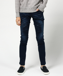 NICOLE CLUB FOR MEN | 『 FINEBOYS 11月号掲載 』切り替えストレッチデニム(デニムパンツ)