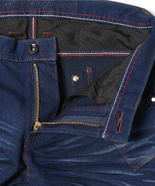 NICOLE CLUB FOR MEN(ニコルクラブフォーメン)の「『Safari1月号掲載 』切り替えストレッチデニム(デニムパンツ・メンズ・インディゴブルー/その他1/ホワイト/その他2・LARGE/MEDIUM/SMALL/X-LARGE)」の6枚目の写真