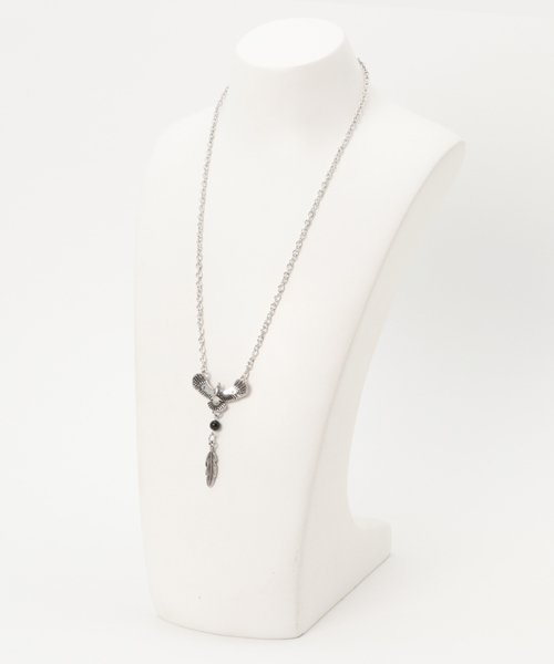 チャイハネ（チャイハネ）の「【チャイハネ】メタルイーグルMEN'Sネックレス（ネックレス・メンズ・ブラック/ターコイズブルー・FREE）」の5枚目の写真