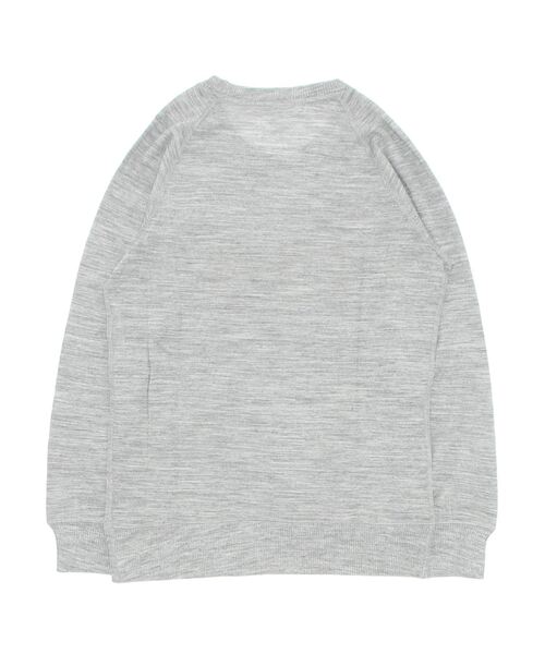 Audition(オーディション)の「M0548 ロゴ抜きボックス フィールソフトプルオーバー(Tシャツ/カットソー・レディース・オフホワイト/杢グレー/チャコール・MEDIUM)」の9枚目の写真
