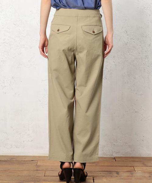 green label relaxing（グリーンレーベルリラクシング）の「STD GLR COVERT ワイド パンツ ◆（その他パンツ・レディース・ベージュ・40/36/38）」の2枚目の写真
