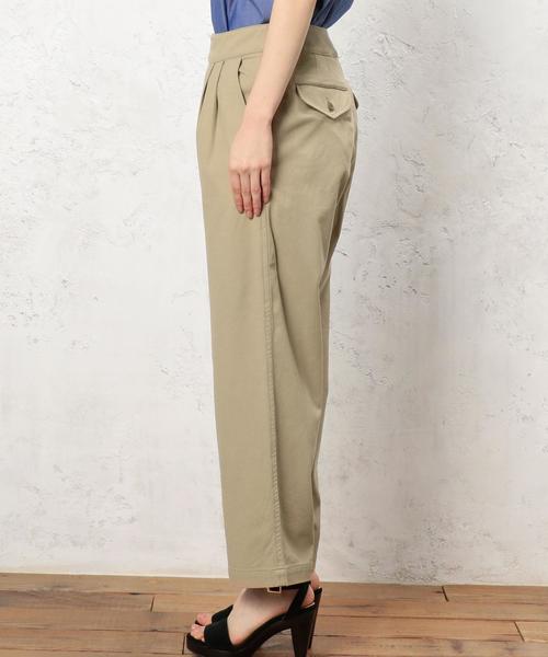 green label relaxing（グリーンレーベルリラクシング）の「STD GLR COVERT ワイド パンツ ◆（その他パンツ・レディース・ベージュ・40/36/38）」の4枚目の写真