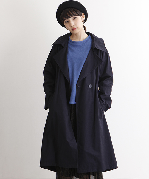 MERLOT（メルロー）の「コットンツイルドレストレンチコート655-9527（トレンチコート・レディース・ベージュ/カーキ/ネイビー・FREE）」の22枚目の写真