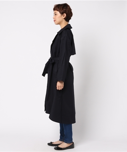 MERLOT（メルロー）の「コットンツイルドレストレンチコート655-9527（トレンチコート・レディース・ベージュ/カーキ/ネイビー・FREE）」の10枚目の写真