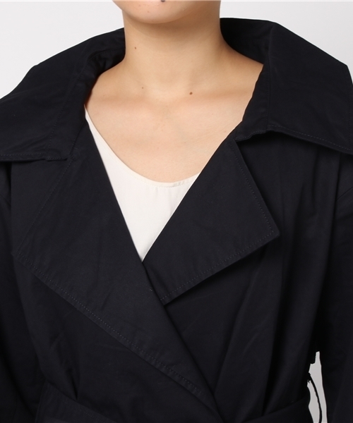 MERLOT（メルロー）の「コットンツイルドレストレンチコート655-9527（トレンチコート・レディース・ベージュ/カーキ/ネイビー・FREE）」の9枚目の写真