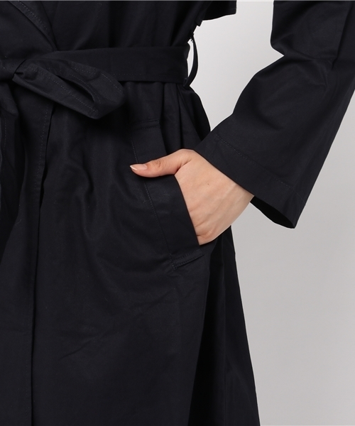 MERLOT（メルロー）の「コットンツイルドレストレンチコート655-9527（トレンチコート・レディース・ベージュ/カーキ/ネイビー・FREE）」の7枚目の写真