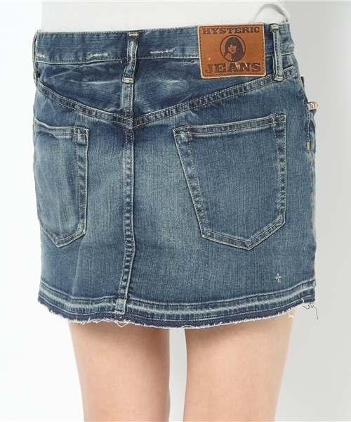 HYSTERIC GLAMOUR(ヒステリックグラマー)の「SP加工SデニムミニSK(デニムスカート・レディース・インディゴブルー・X-SMALL/SMALL/MEDIUM)」の5枚目の写真