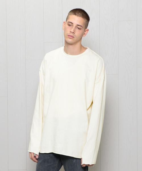 UNUSED(アンユーズド)の「<UNUSED>CREW NECK FADE T-SHIRT/Tシャツ.(Tシャツ/カットソー・メンズ・ブラック/オフホワイト・2/3)」の1枚目の写真