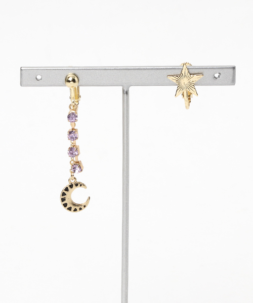 チャイハネ（チャイハネ）の「【チャイハネ】バースデーカラー月星アシンメトリーイヤリング（イヤリング・レディース・その他1/その他2/その他3/その他4/その他5/その他6/その他7/その他8/その他9/その他10/その他11/その他12・FREE）」の3枚目の写真