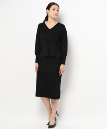 un dix cors | DX/ミラノリブセットアップ(ワンピース)