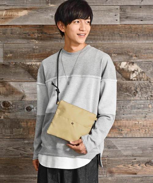 MinoriTY（マイノリティ）の「ナイロンサコッシュ ショルダーバッグ かばん（ショルダーバッグ・メンズ・グレー/ブラック/ネイビー/ベージュ・FREE）」の3枚目の写真