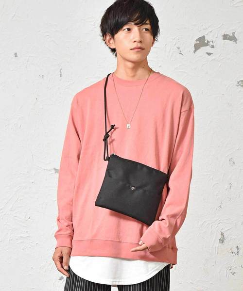 MinoriTY（マイノリティ）の「ナイロンサコッシュ ショルダーバッグ かばん（ショルダーバッグ・メンズ・グレー/ブラック/ネイビー/ベージュ・FREE）」の2枚目の写真