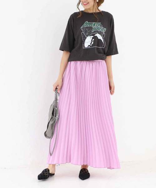 M y u（ミュー）の「高見え大人プリーツ♪プリーツスカート（スカート・レディース・ブルー/パープル/イエロー・FREE）」の11枚目の写真