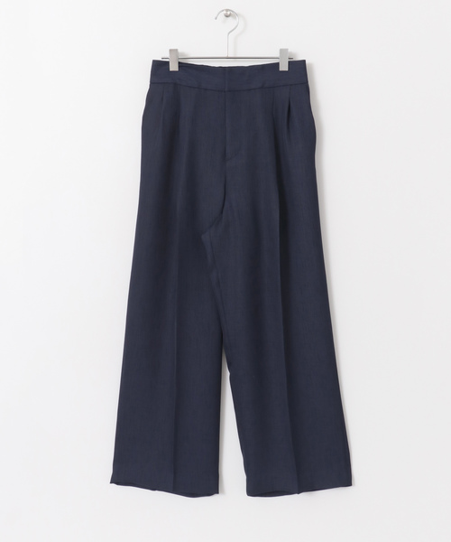 URBAN RESEARCH（アーバンリサーチ）の「ガルーダスラブセンタープレスパンツ（その他パンツ・レディース・ネイビー/ライトベージュ・36/38）」の12枚目の写真