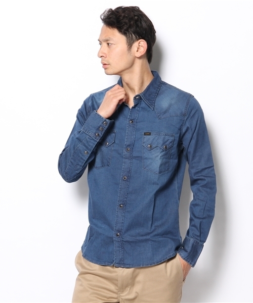 BEAMS（ビームス）の「○LeeJGGRSｳｴｽﾀﾝUSD（シャツ/ブラウス・メンズ・ブルー系その他・SMALL/MEDIUM/LARGE）」の8枚目の写真