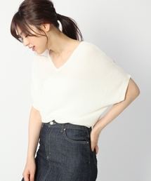 BLISS POINT | 【UVカット】ウォッシャブルアゼユルVネックプルオーバー/795412(ニット/セーター)