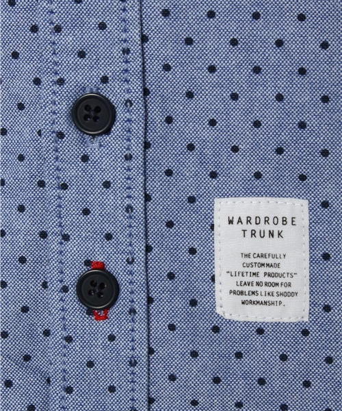 AZUL by moussy（アズールバイマウジー）の「ドットPT7分袖シャツ（シャツ/ブラウス・キッズ・ホワイト×ネイビー/ホワイト系その他/サックスブルー・120/100/140）」の7枚目の写真