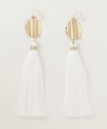 【LenO】ロングタッセルピアス