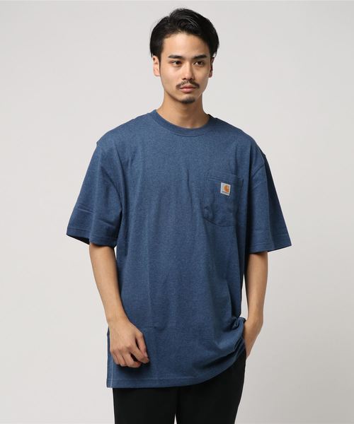 Carhartt（カーハート）の「【CARHARTT】カーハート S/S POCKET Tee（Tシャツ/カットソー・メンズ・ブラック/ダークブラウン/ブラウン/グリーン/ブルー/ホワイト/アーミー/ダークブルー/ブラック系その他/レッド/ネイビー/ベージュ系その他/ストライプ・MEDIUM/XX-LARGE/LARGE/X-LARGE）」の12枚目の写真