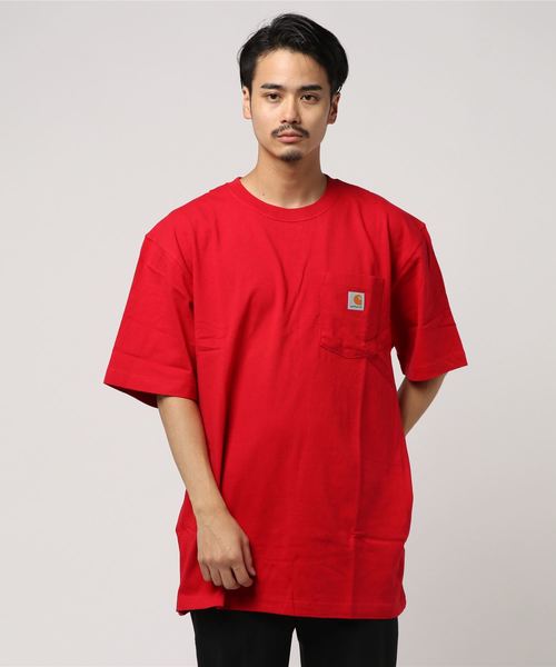 Carhartt（カーハート）の「【CARHARTT】カーハート S/S POCKET Tee（Tシャツ/カットソー・メンズ・ブラック/ダークブラウン/ブラウン/グリーン/ブルー/ホワイト/アーミー/ダークブルー/ブラック系その他/レッド/ネイビー/ベージュ系その他/ストライプ・MEDIUM/XX-LARGE/LARGE/X-LARGE）」の13枚目の写真