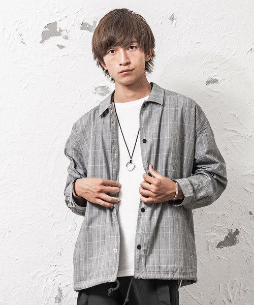 MinoriTY（マイノリティ）の「メンズドロップショルダーコーチジャケット（その他アウター・メンズ・ブラック系その他/グレー/レッド/ブラック/ワイン/グリーン/ブルー系その他・L/M）」の4枚目の写真