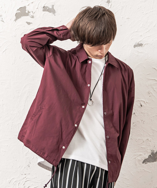 MinoriTY（マイノリティ）の「メンズドロップショルダーコーチジャケット（その他アウター・メンズ・ブラック系その他/グレー/レッド/ブラック/ワイン/グリーン/ブルー系その他・L/M）」の7枚目の写真