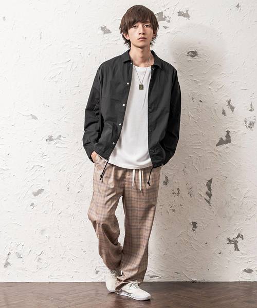 MinoriTY（マイノリティ）の「メンズドロップショルダーコーチジャケット（その他アウター・メンズ・ブラック系その他/グレー/レッド/ブラック/ワイン/グリーン/ブルー系その他・L/M）」の8枚目の写真