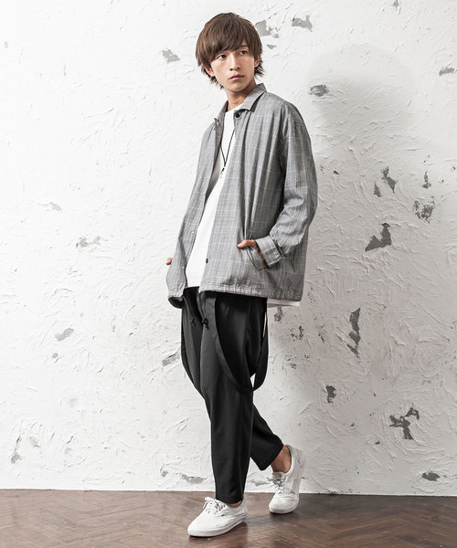 MinoriTY（マイノリティ）の「メンズドロップショルダーコーチジャケット（その他アウター・メンズ・ブラック系その他/グレー/レッド/ブラック/ワイン/グリーン/ブルー系その他・L/M）」の10枚目の写真