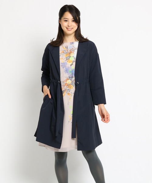 Sunauna(スーナウーナ)の「【洗える】グログランライトアウター(その他アウター・レディース・ブラウン/ネイビー・36/38/40)」の2枚目の写真