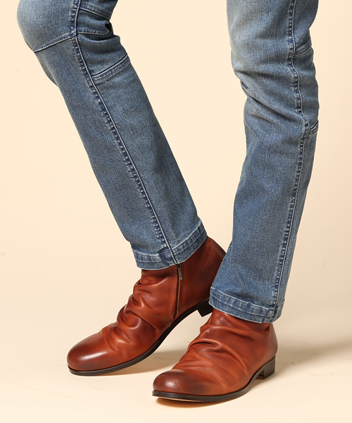 PADRONE（パドローネ）の「SHORT SIDE ZIP BOOTS (PADRONE)（ブーツ・メンズ・ブラック/ブラウン/ベージュ・26.5/27.5）」の21枚目の写真