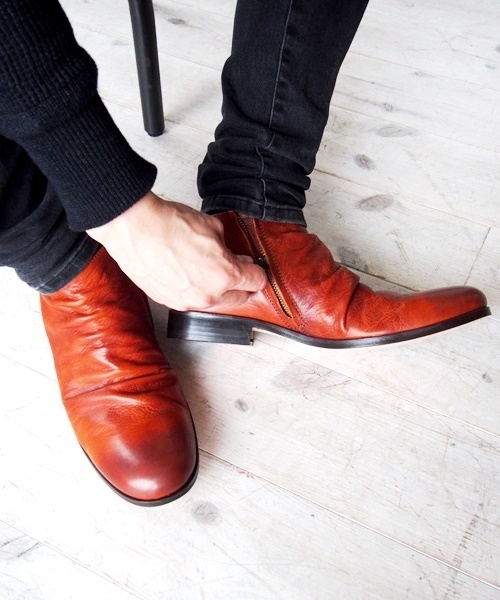 PADRONE メンズショートブーツ PADRONE ブーツ パドローネ / SHORT SIDE ZIP BOOTS 「TARCY