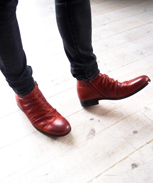 PADRONE（パドローネ）の「SHORT SIDE ZIP BOOTS (PADRONE)（ブーツ・メンズ・ブラック/ブラウン/ベージュ・26.5/27.5）」の19枚目の写真