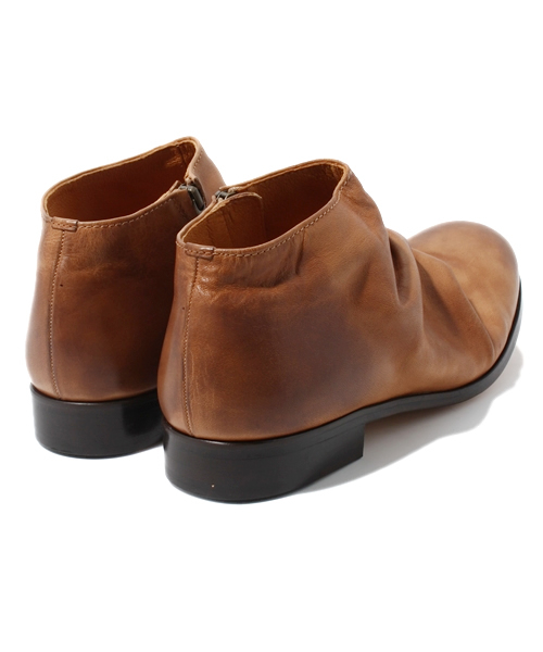 PADRONE（パドローネ）の「SHORT SIDE ZIP BOOTS (PADRONE)（ブーツ・メンズ・ブラック/ブラウン/ベージュ・26.5/27.5）」の6枚目の写真