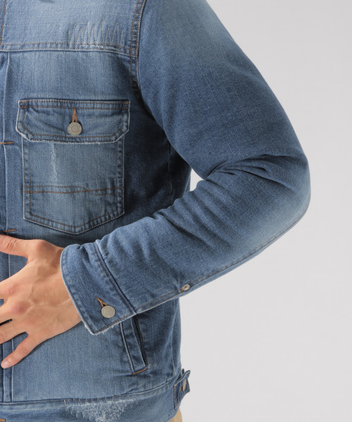 BAYFLOW（ベイフロー）の「ボアランチジャケット　18AW（ブルゾン・メンズ・クリアブルー/ベージュ/オレンジ・MEDIUM/LARGE/X-LARGE/SMALL）」の12枚目の写真