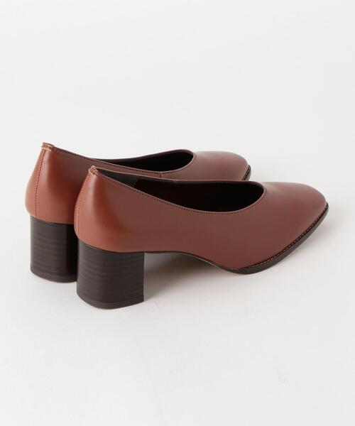 BEAUTY&YOUTH UNITED ARROWS（ビューティーアンドユースユナイテッドアローズ）の「BY∴ フェイクレザー スクエアトゥパンプス ο（パンプス・レディース・ブラック/ブラウン/ホワイト/ベージュ・35h/36h/37h/36/37/38）」の7枚目の写真