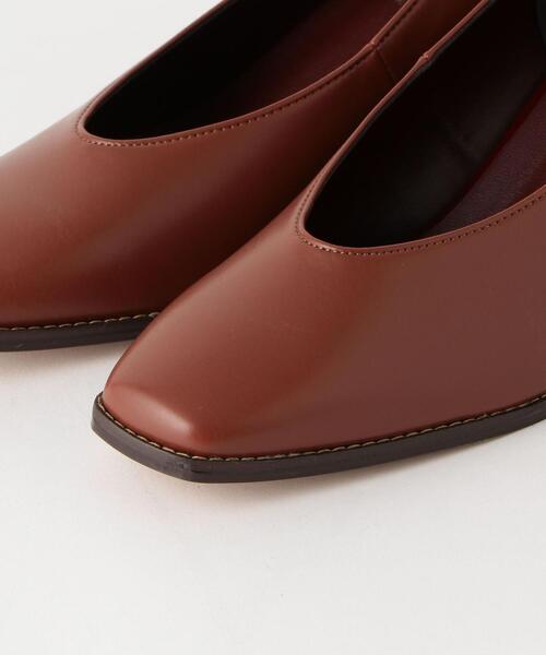 BEAUTY&YOUTH UNITED ARROWS（ビューティーアンドユースユナイテッドアローズ）の「BY∴ フェイクレザー スクエアトゥパンプス ο（パンプス・レディース・ブラック/ブラウン/ホワイト/ベージュ・35h/36h/37h/36/37/38）」の8枚目の写真